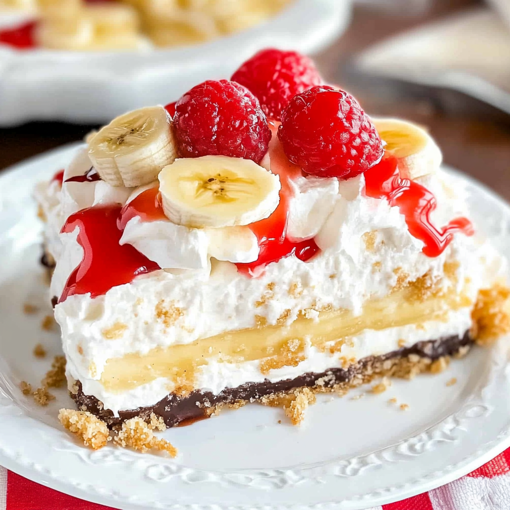 Easy No Bake Banana Split Dessert Recipe
