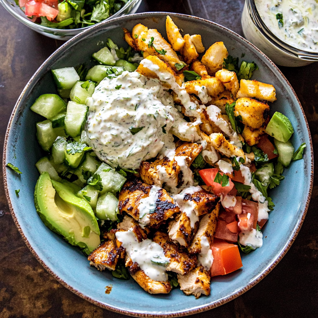 Greek Chicken Bowls with Tzatziki Recipe