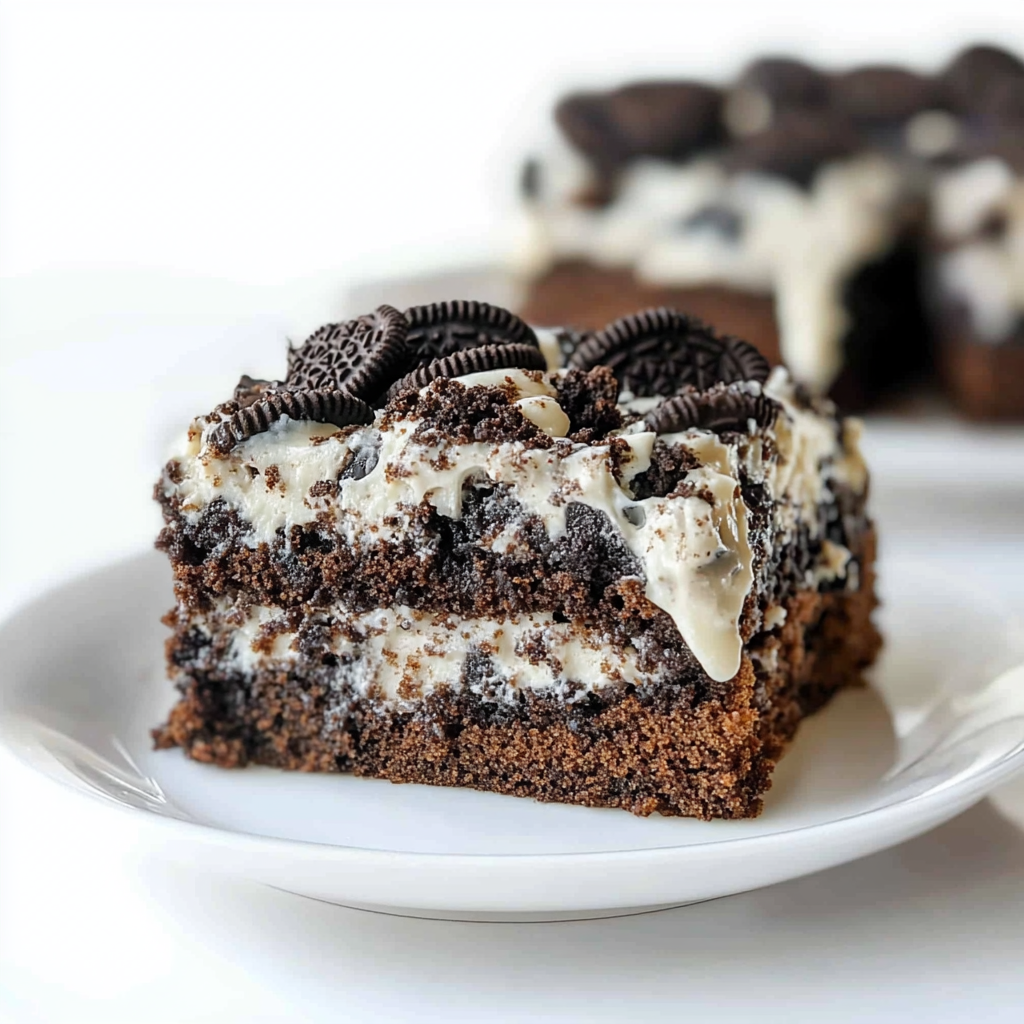 Oreo Earthquake Cake