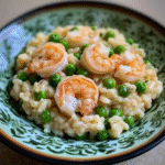 Shrimp Risotto with Peas