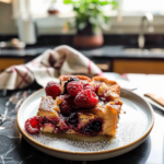 Berries and Cream Overnight French Toast Bake