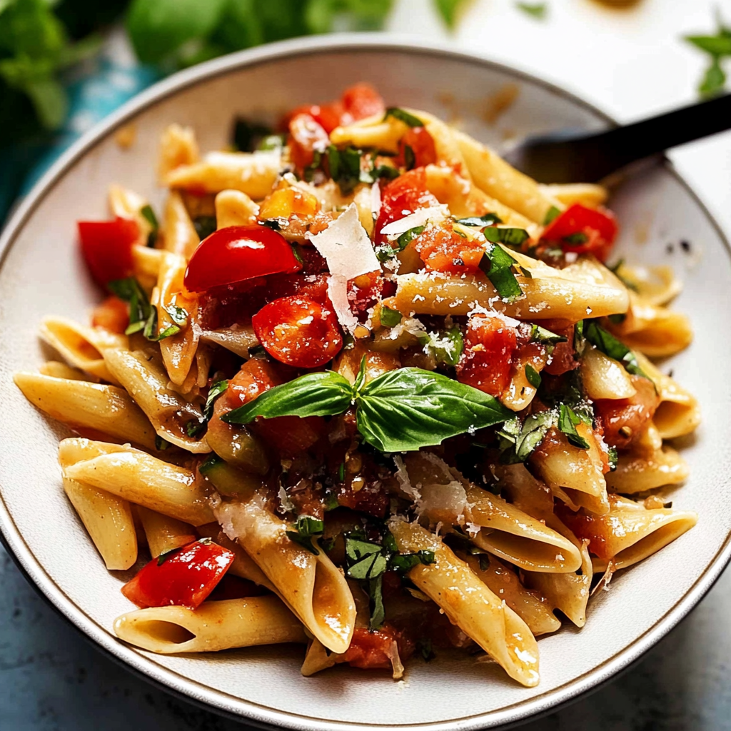 Bruschetta Pasta Salad Recipe