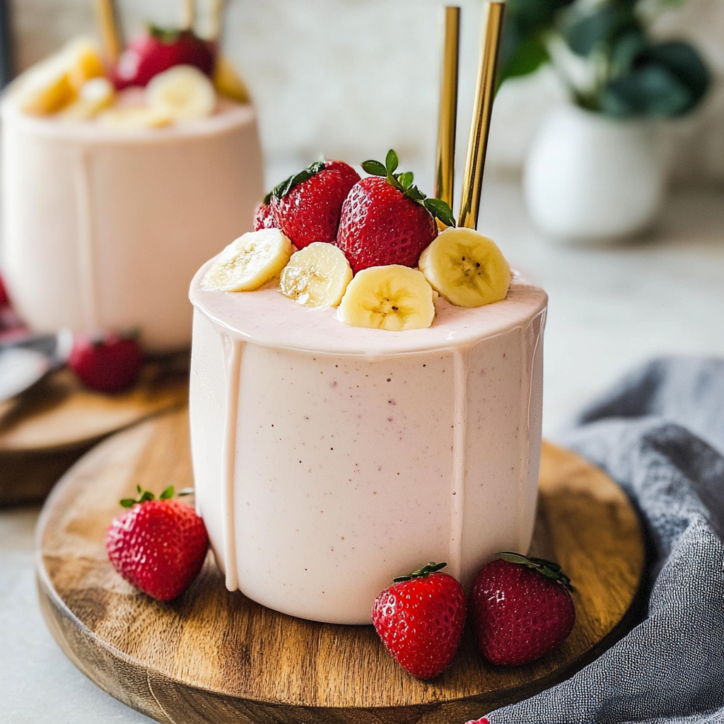 Strawberry Banana Protein Shake Recipe