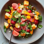 Refreshing Peach Watermelon Salad Recipe