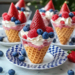 Patriotic Fruit Cones