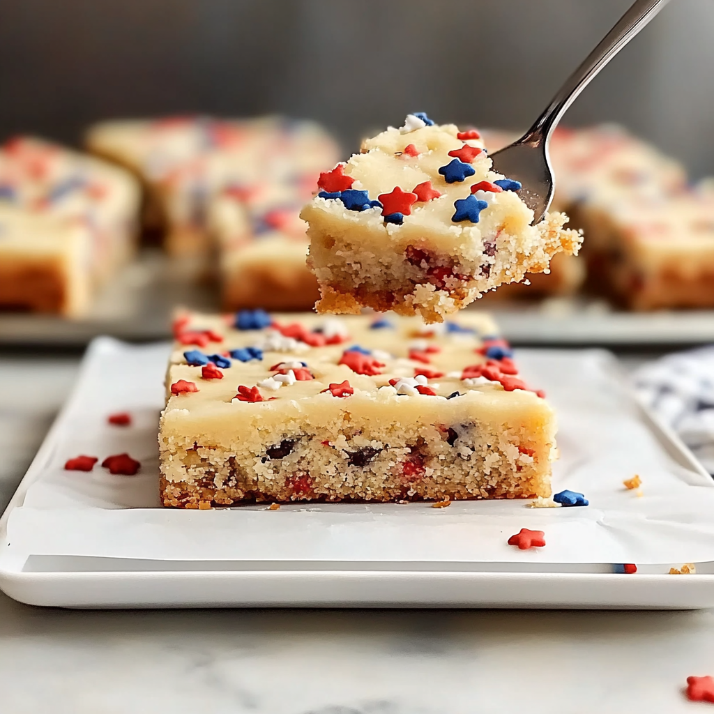 Patriotic Sugar Cookie Bars Recipe