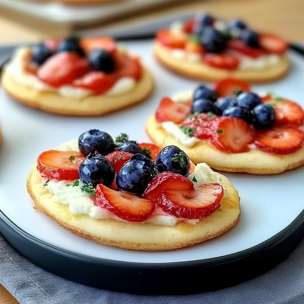 Mini Fruit Pizzas