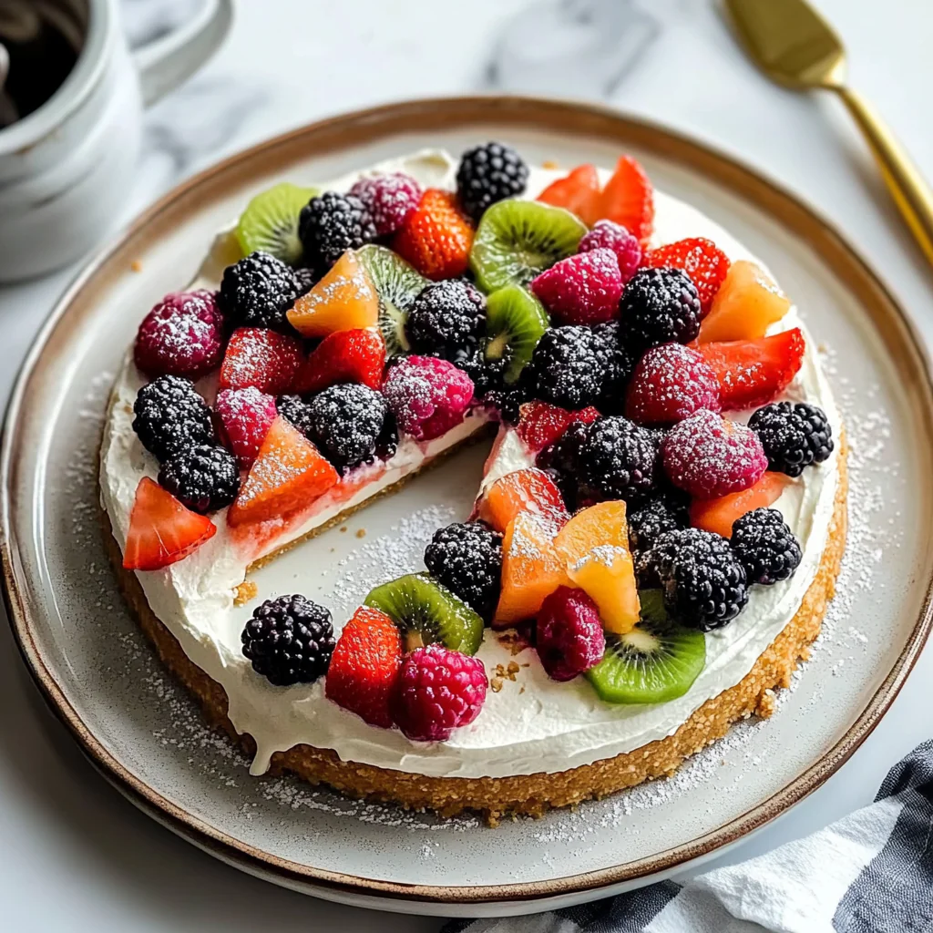 Fruit Pizza Summer Dessert Recipe