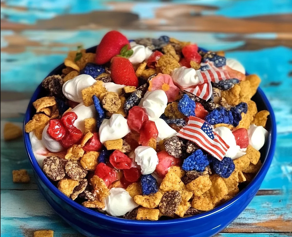 Patriotic Snack Mix for Summer