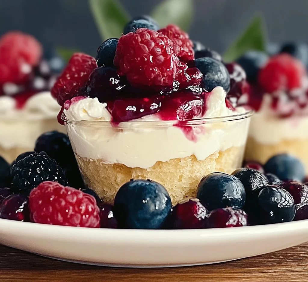 Mixed Berry Mini Trifles