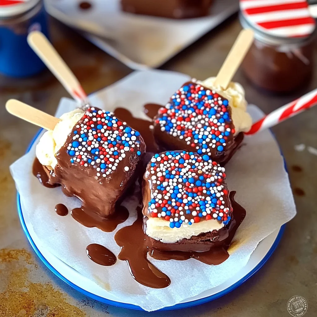 Patriotic Mini Ice Cream Sandwiches Recipe