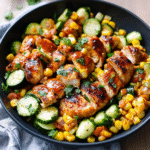 Garlic Butter Chicken with Zucchini & Corn