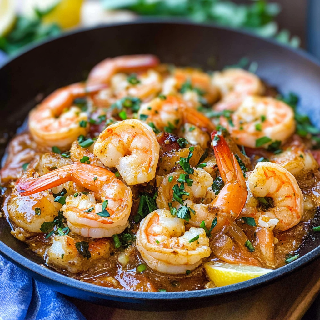 Garlic Butter Shrimp Skillet Recipe
