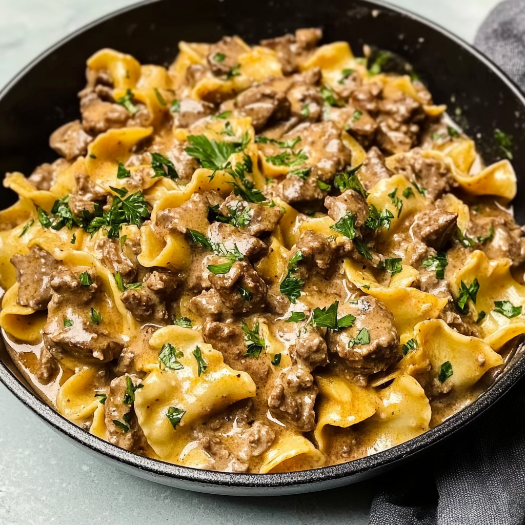 Ground Beef Stroganoff