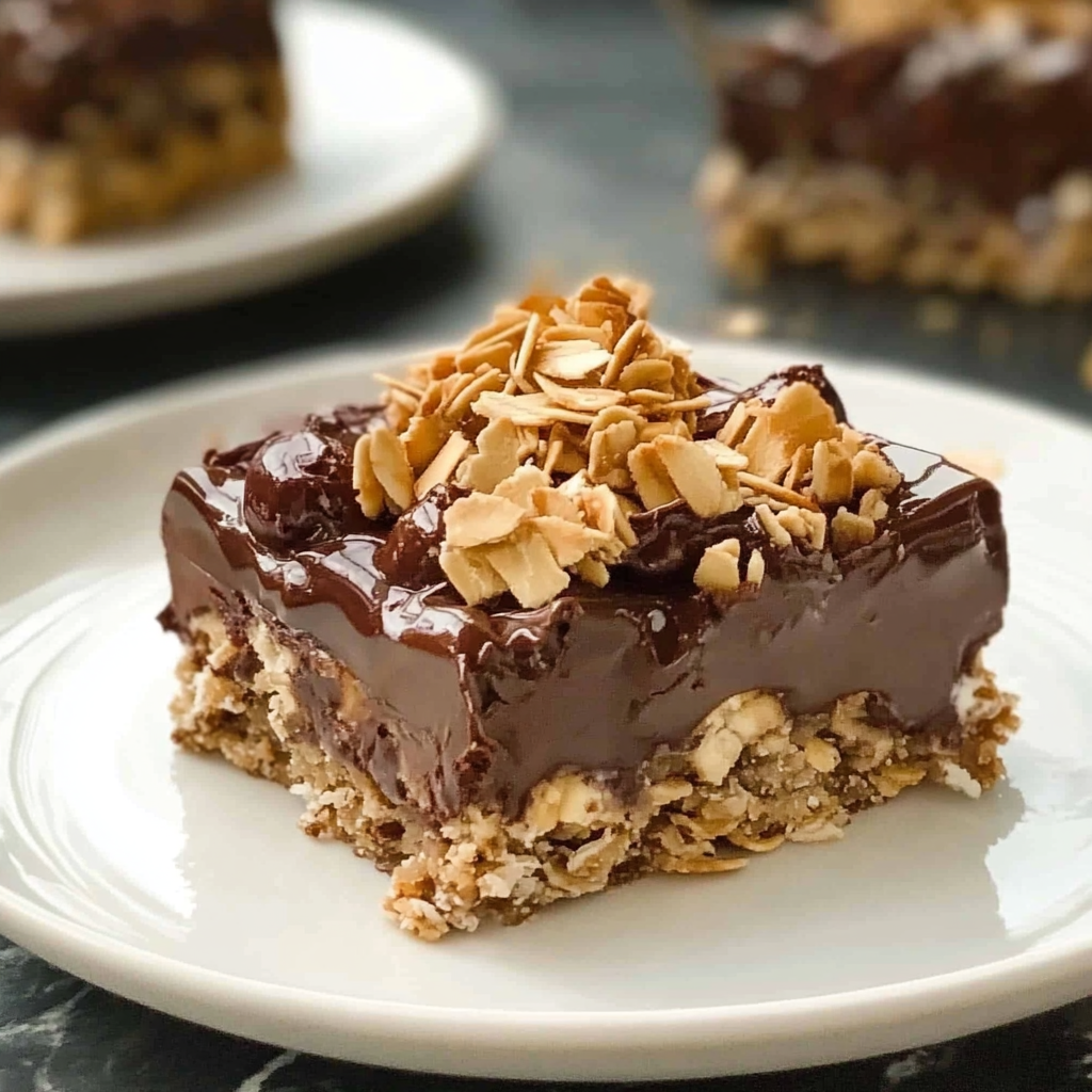 No Bake Chocolate Oatmeal Bars Recipe