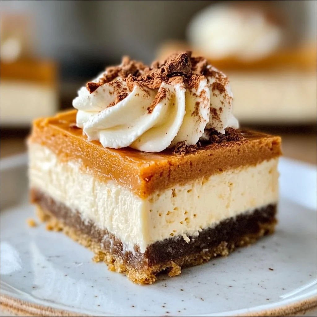 Pumpkin Cheesecake Bars