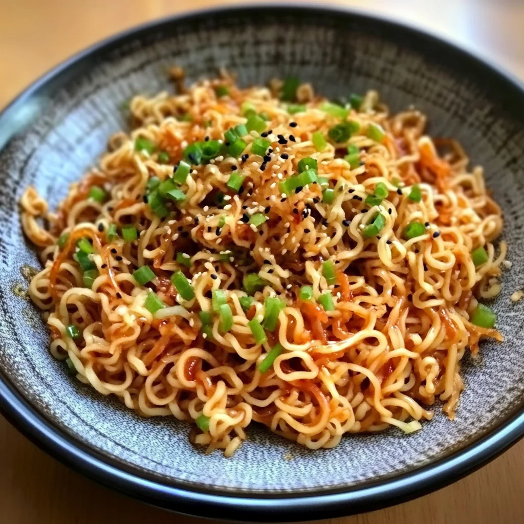 Sesame Garlic Ramen Noodles