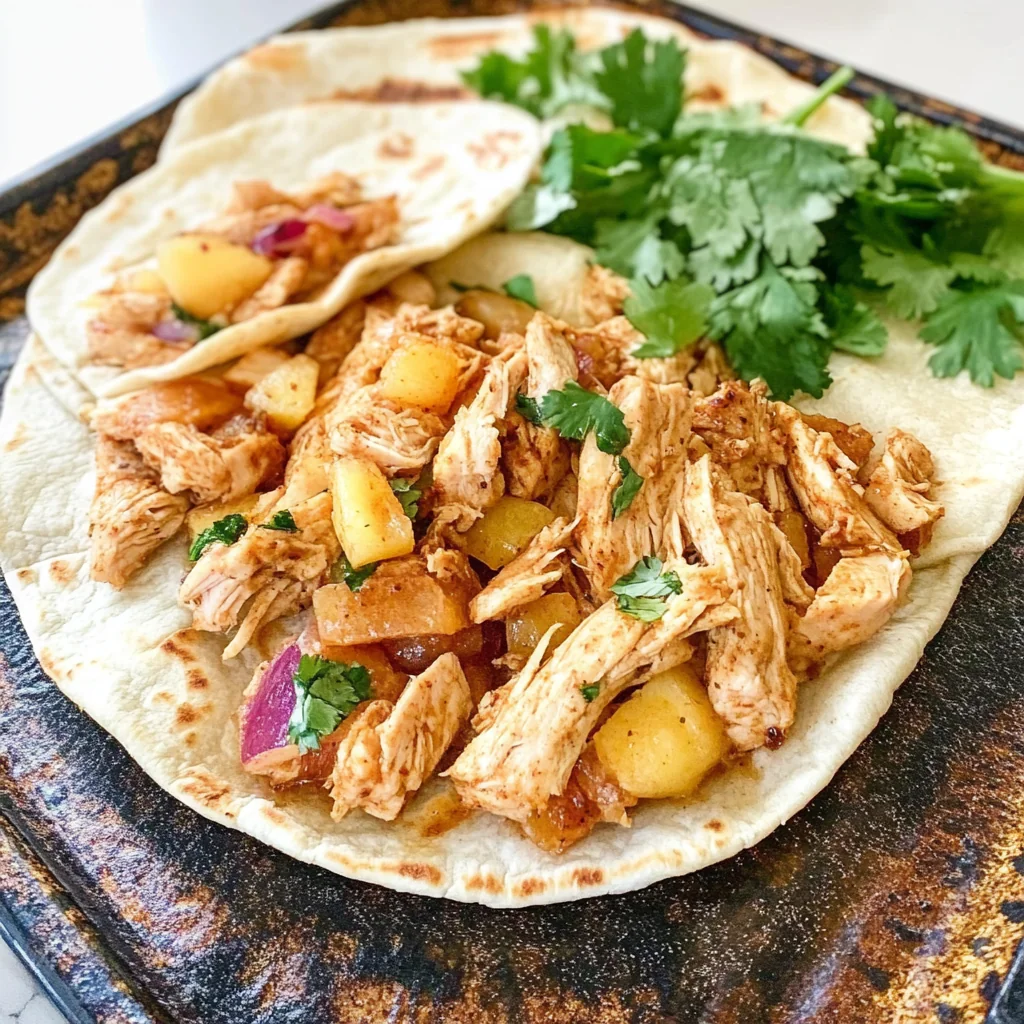Chipotle Pineapple Chicken Tacos Recipe