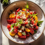 Peach Watermelon Salad