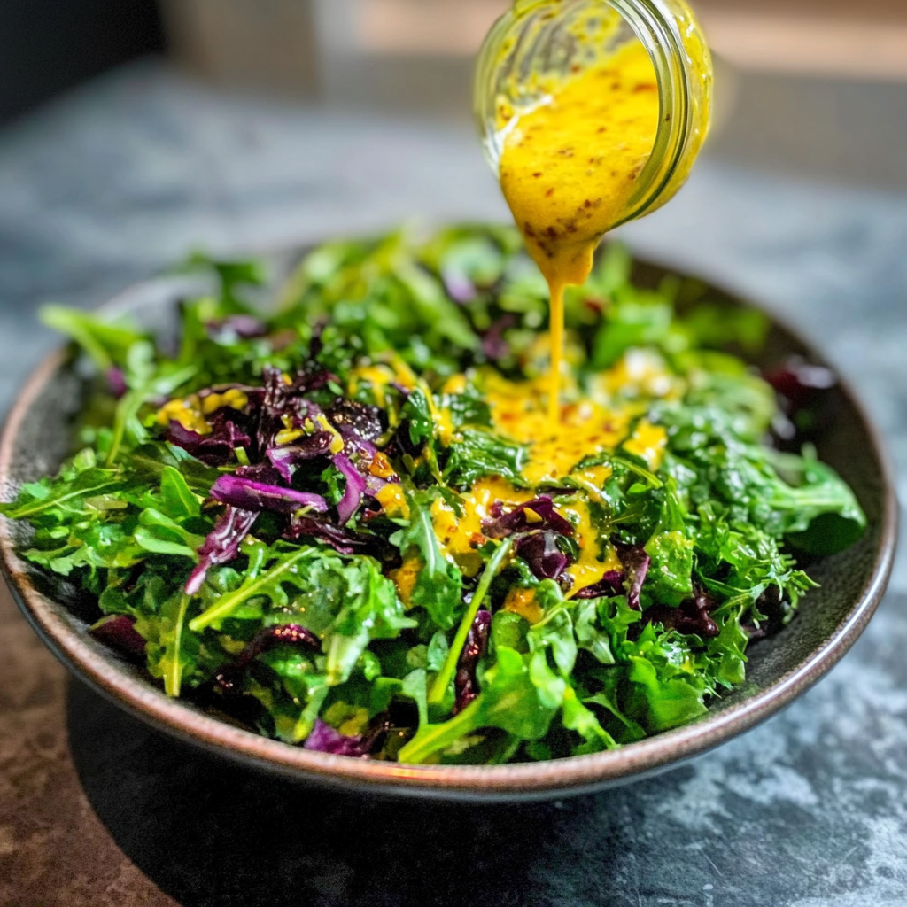 Salad with Jam Jar Salad Dressing Magic