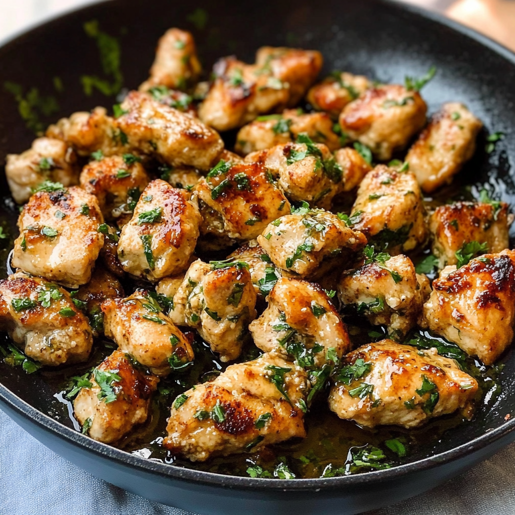15-Minute Garlic Butter Chicken Bites