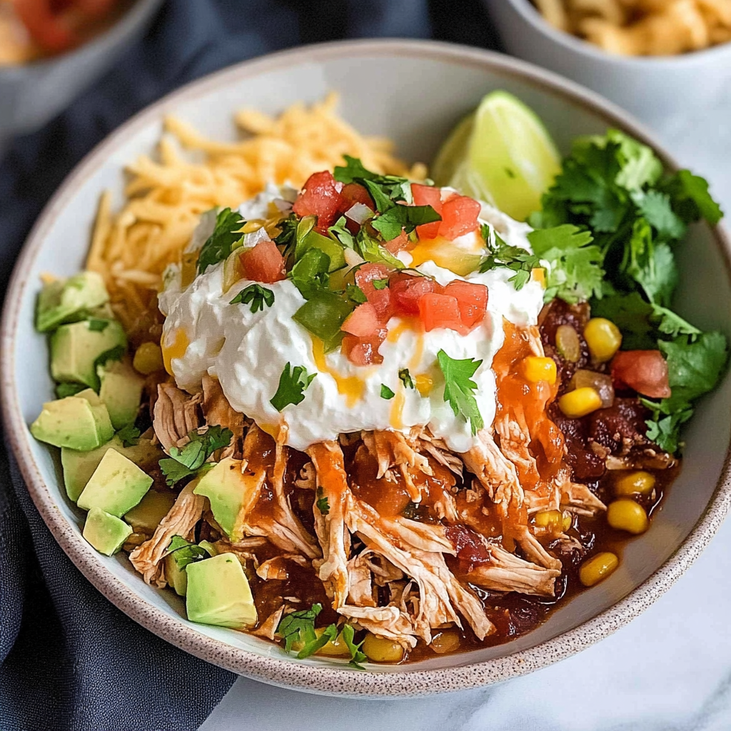Slow Cooker Chicken Burrito Bowl Recipe