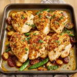 Parmesan-Crusted Chicken Sheet Pan