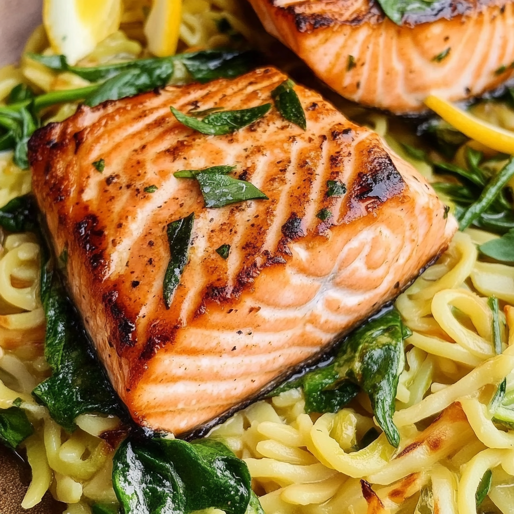 One Skillet Salmon with Lemon Recipe