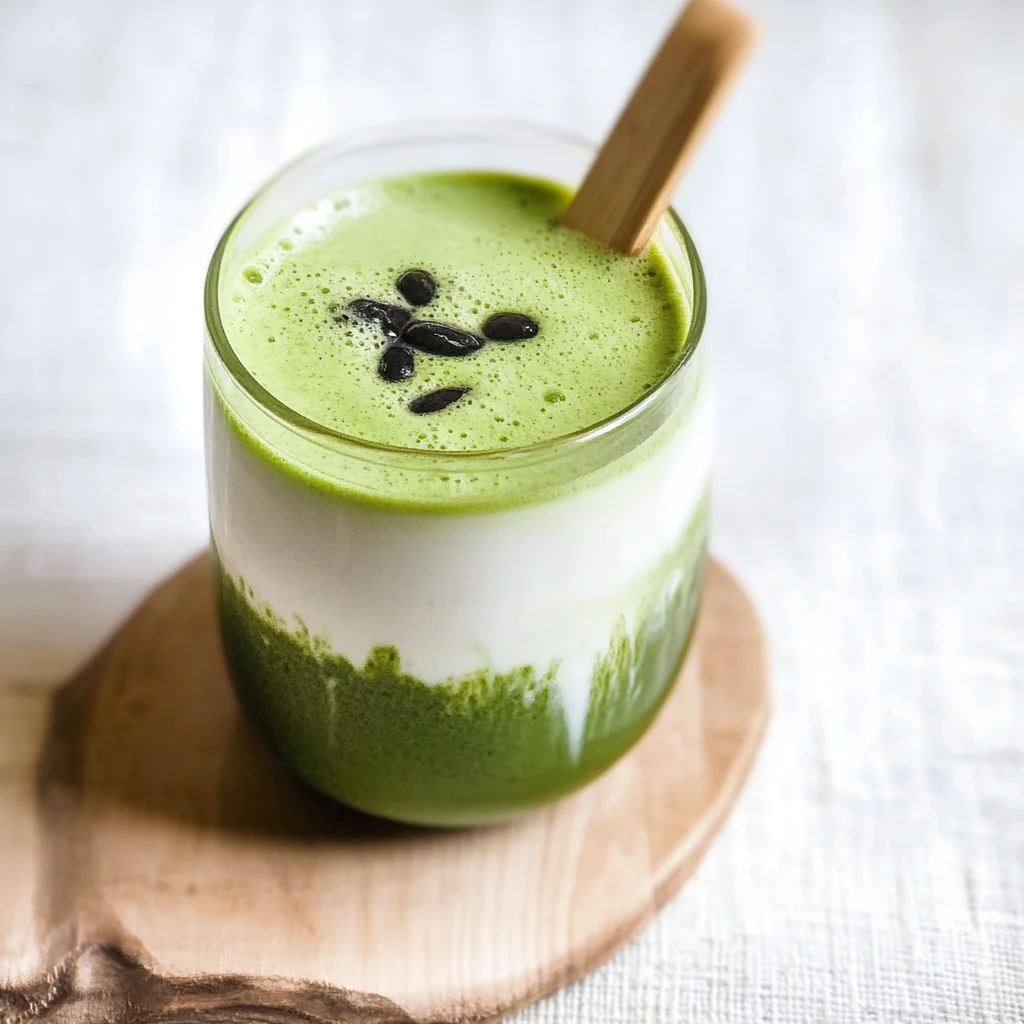 Iced Matcha Latte with Coconut Milk Recipe