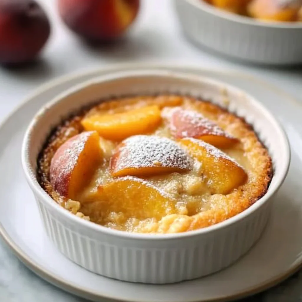 Mini Peach Cobbler Cups Recipe