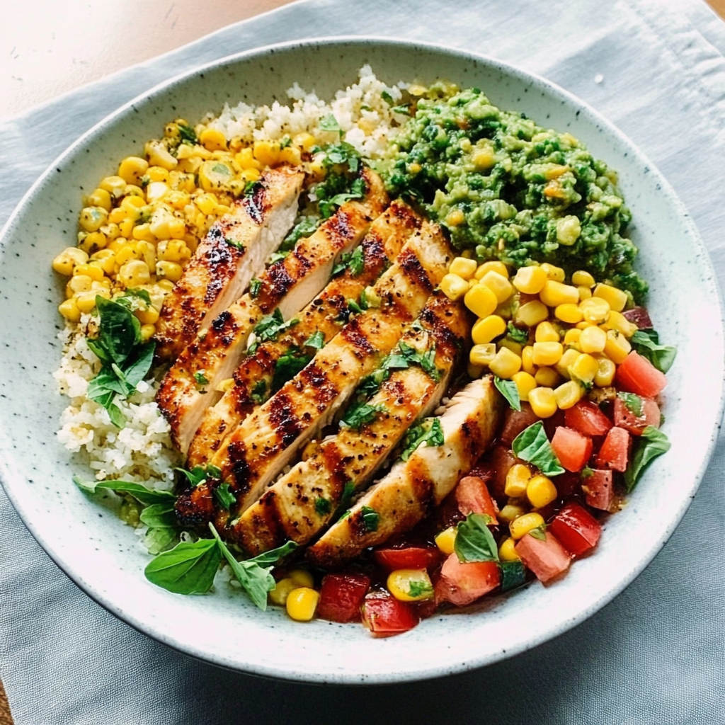 Pesto Chicken with Corn and Bean Salsa Recipe