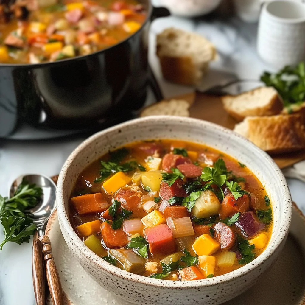 Hearty Kielbasa Vegetable Soup