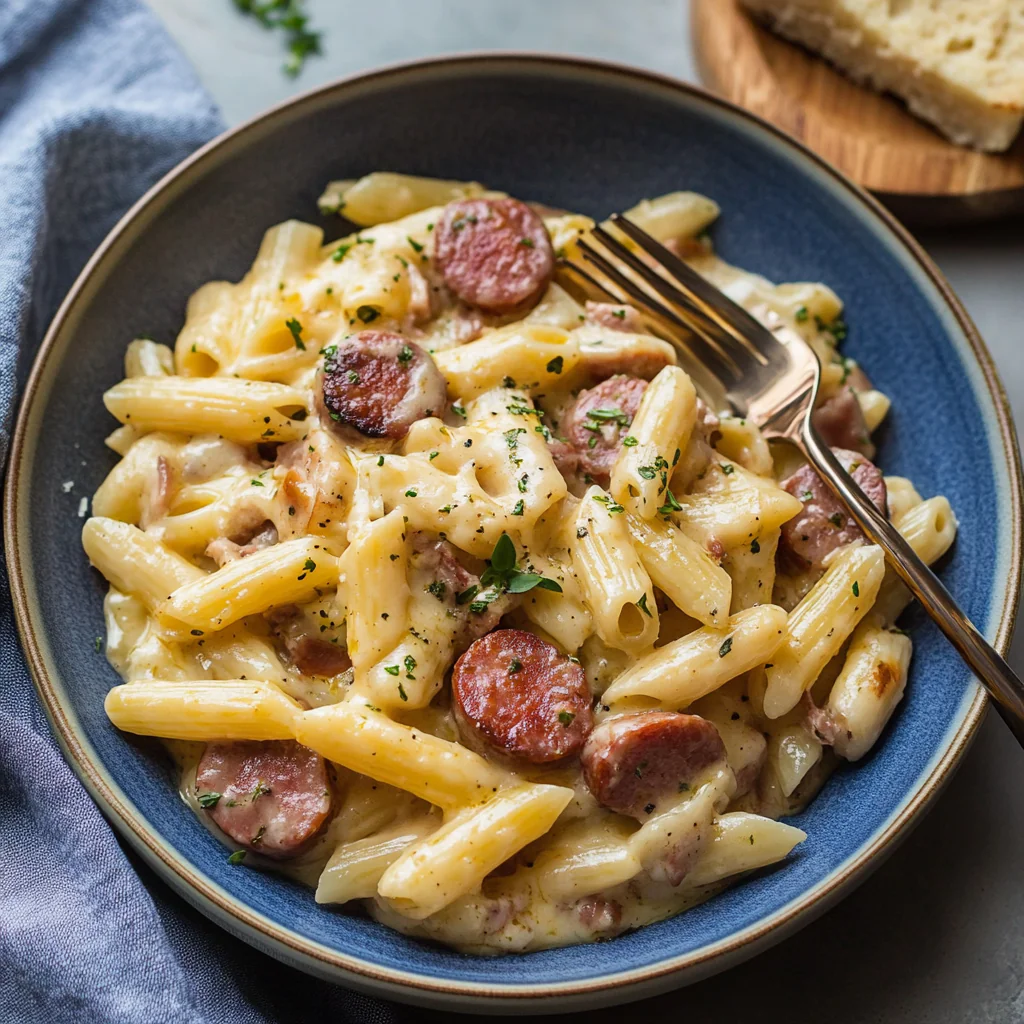 Kielbasa Pasta Bake