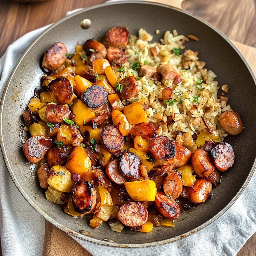 One Pan Kielbasa Hash