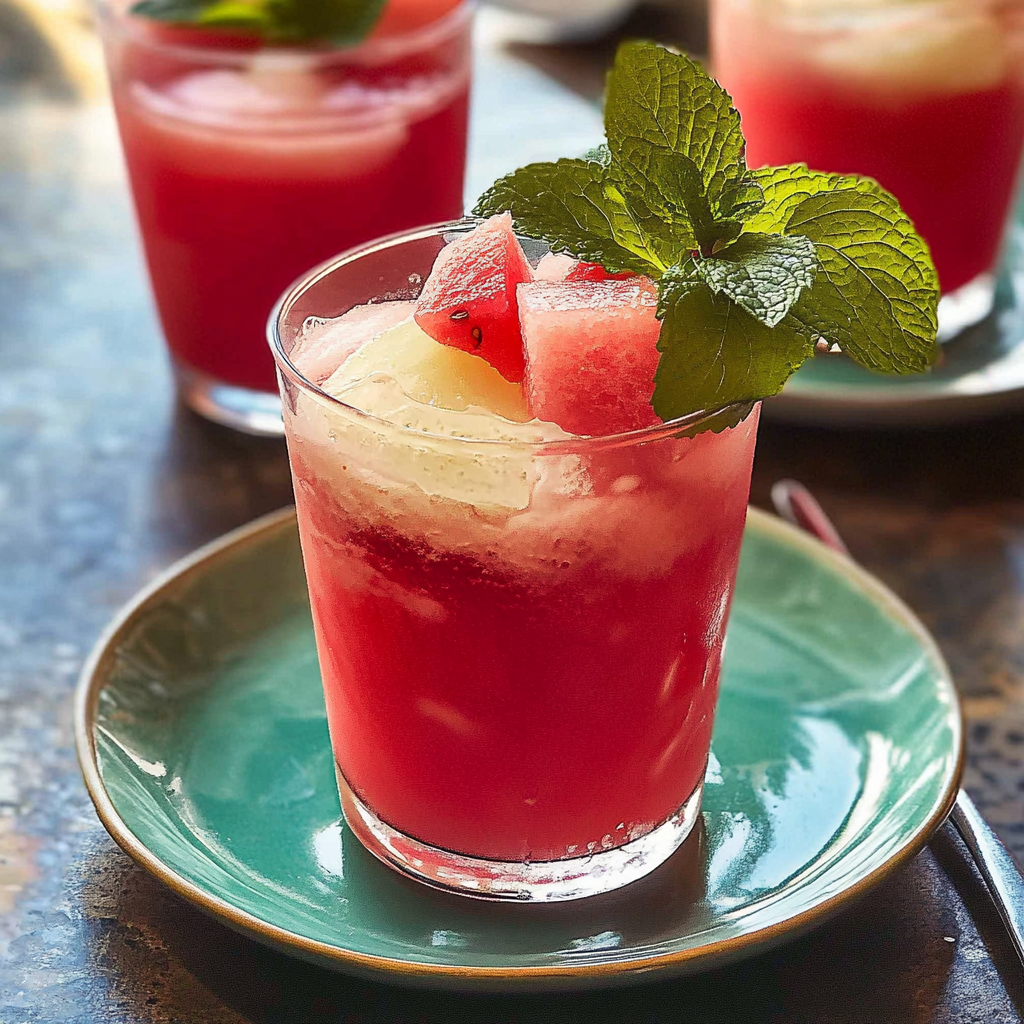 Watermelon Mint Cooler Recipe