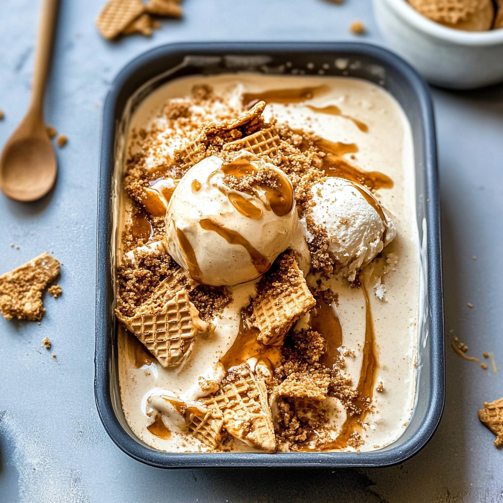 No-Churn Biscoff Ice Cream Recipe