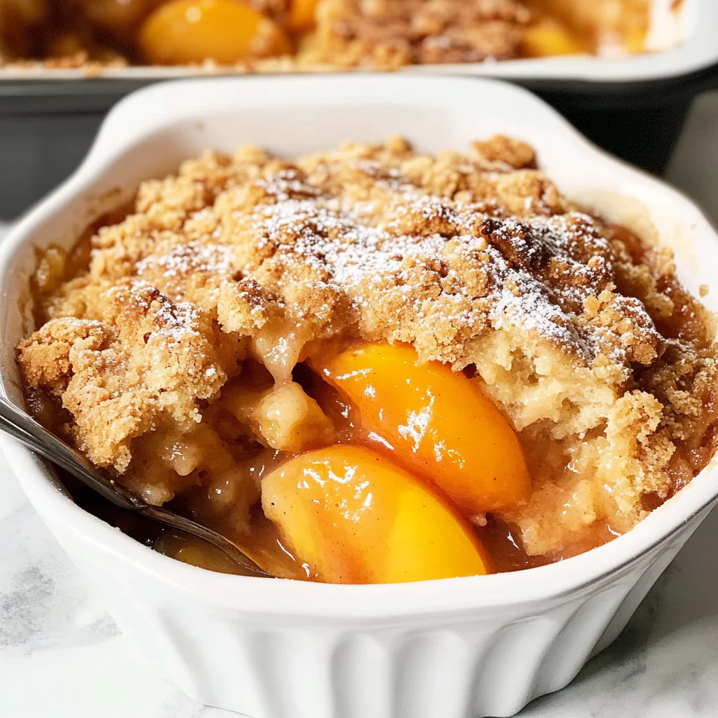 Peach Cobbler with Fresh Peaches Recipe