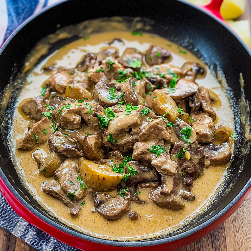 Steamed Beef Stroganoff Recipe
