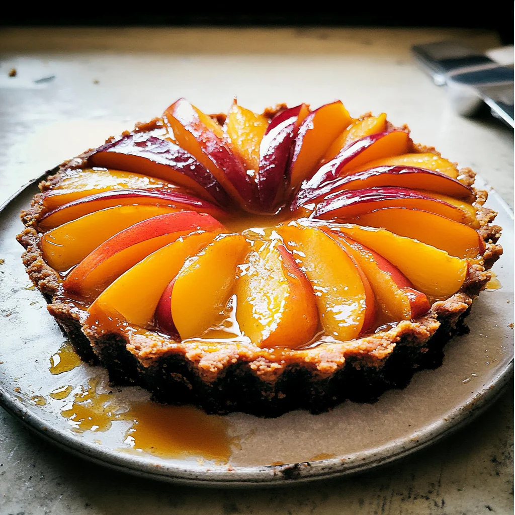 Fresh Nectarine Tart with Honey Glaze Recipe