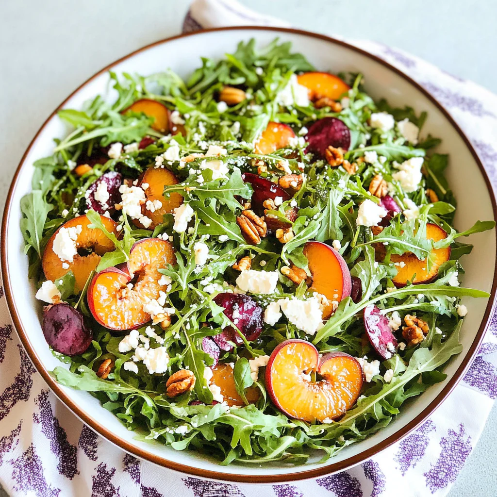 Nectarine Salad with Arugula and Feta Recipe