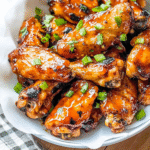 Peach BBQ Chicken Wings Recipe