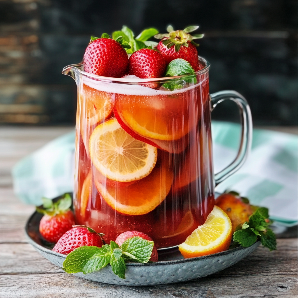 Strawberry Citrus Iced Tea Recipe