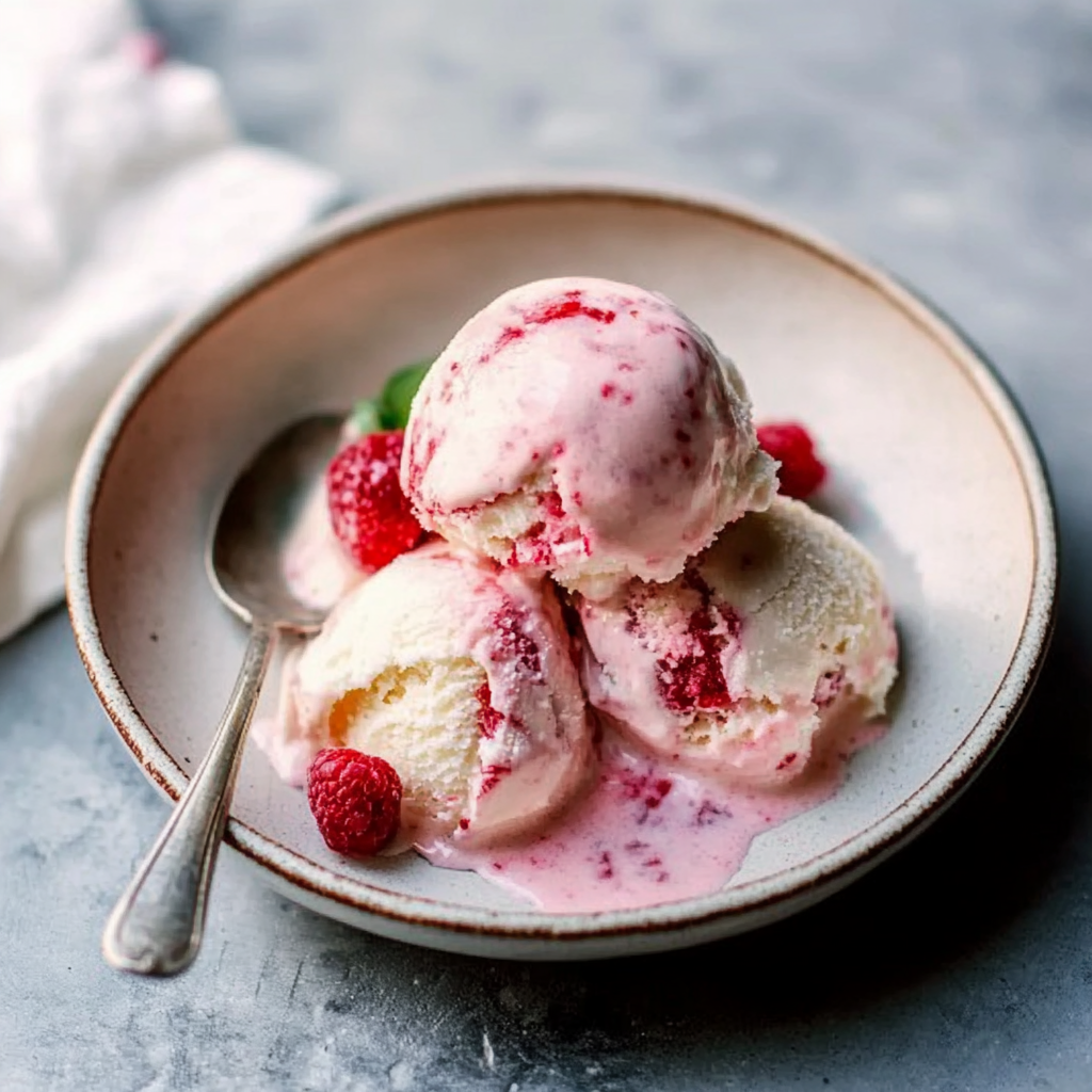 Rhubarb Ripple Ice Cream Recipe
