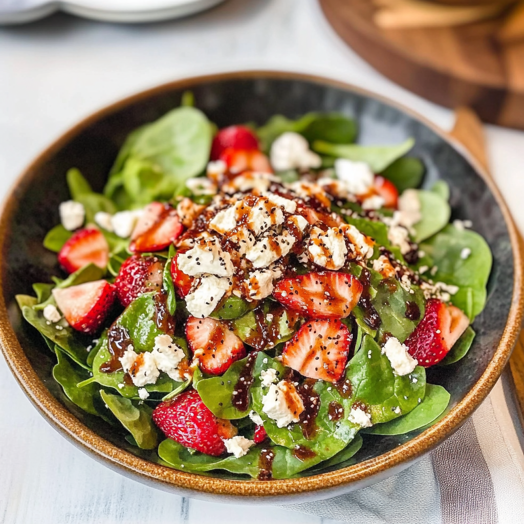 Strawberry Spinach Poppyseed Salad Recipe