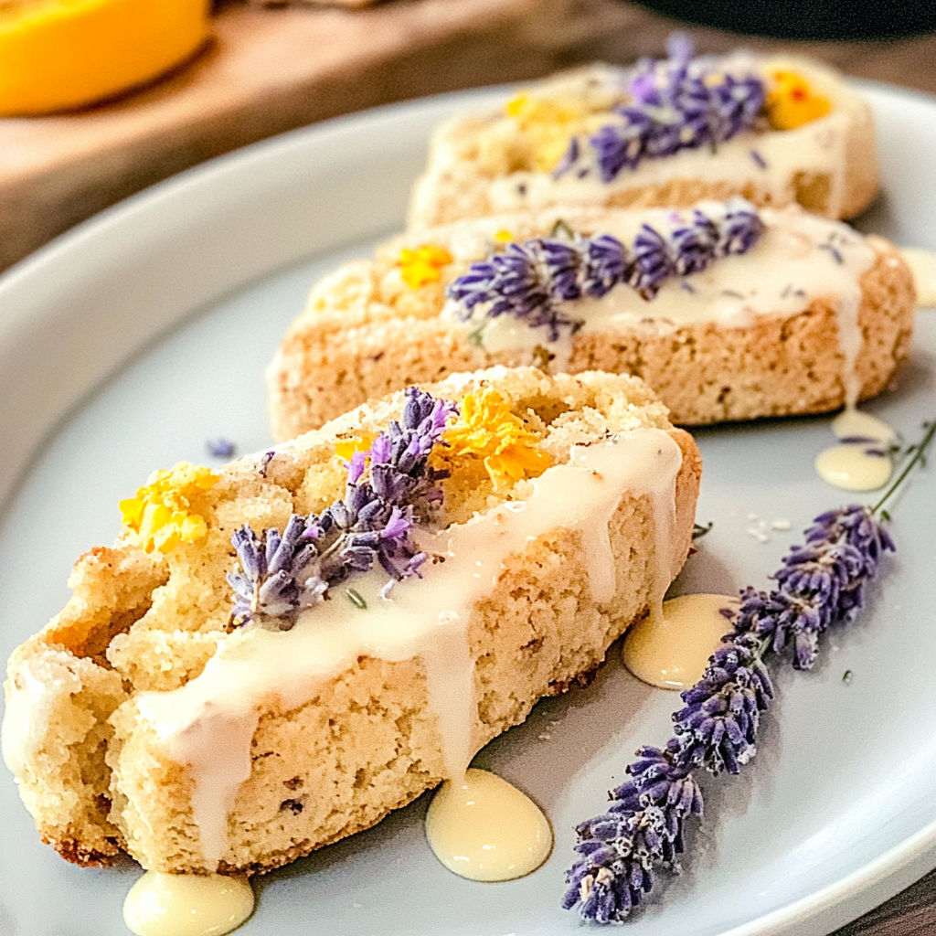 Lavender Biscotti Cookies