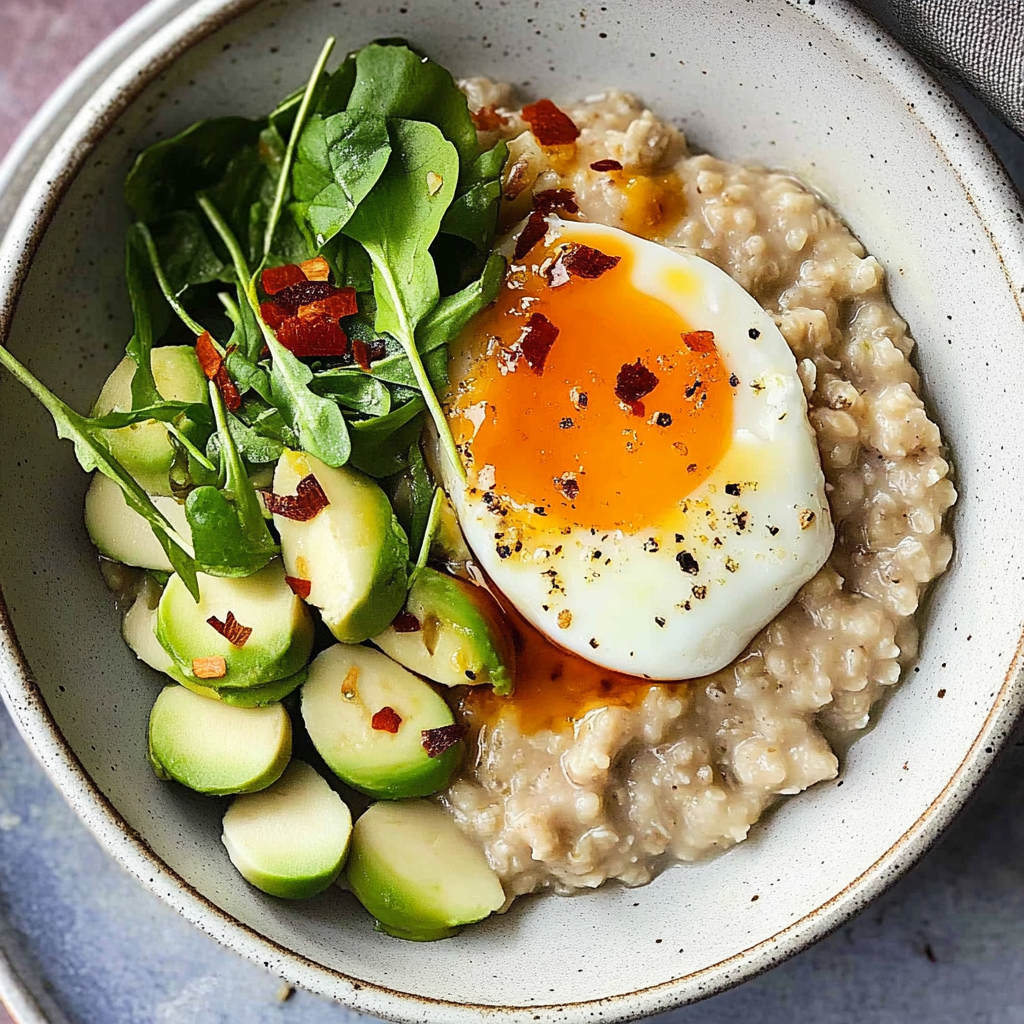 Savory Oatmeal with Egg