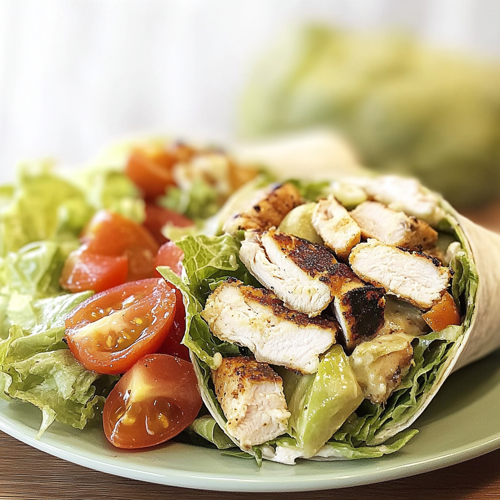 Grilled Chicken Caesar Salad Wrap Recipe
