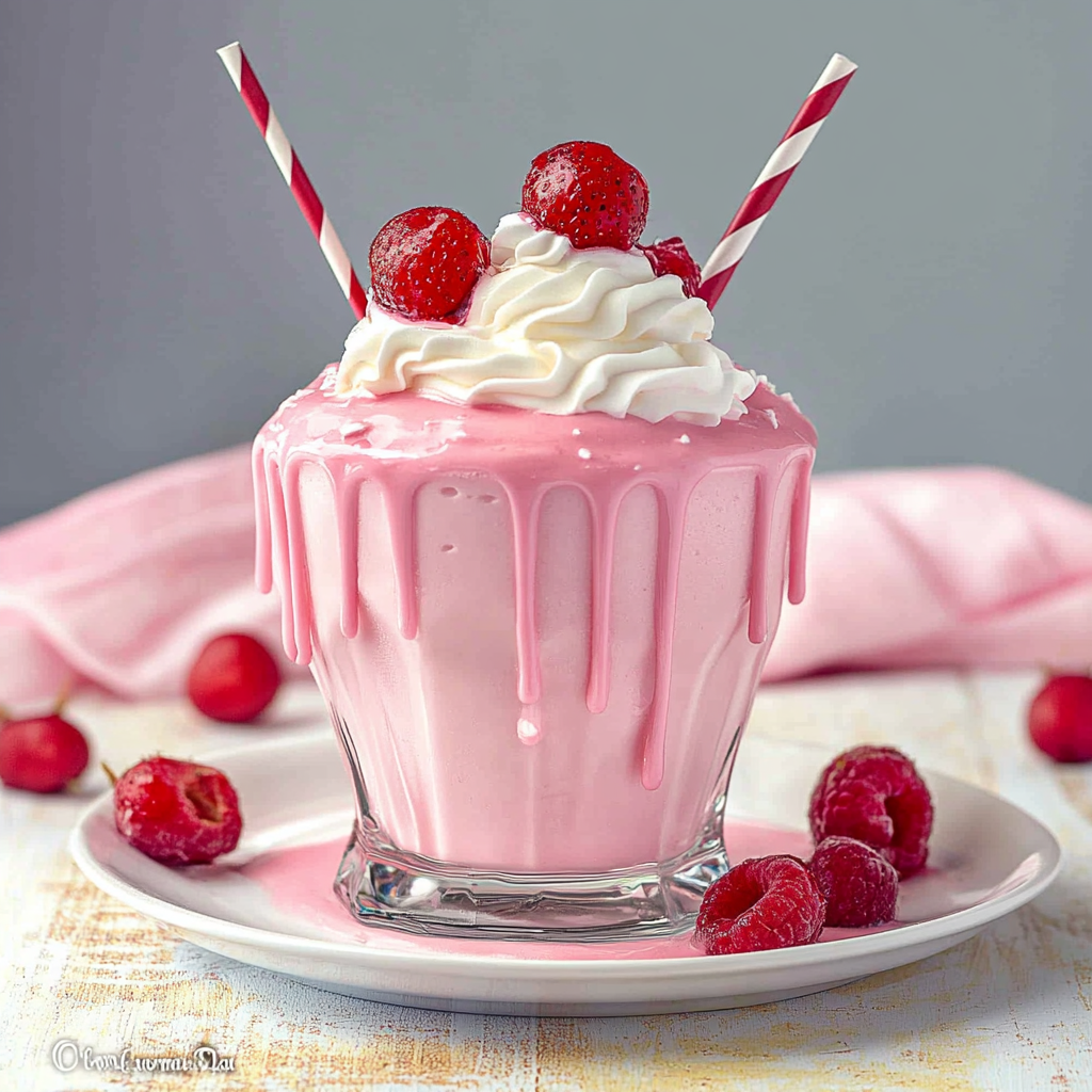 Delightful Pink Squirrel with Ice Cream Bliss