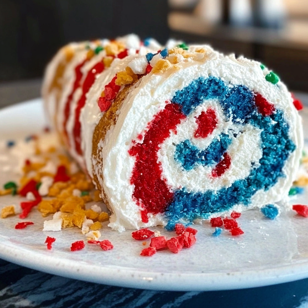 Festive 4th of July Cake Roll Recipe
