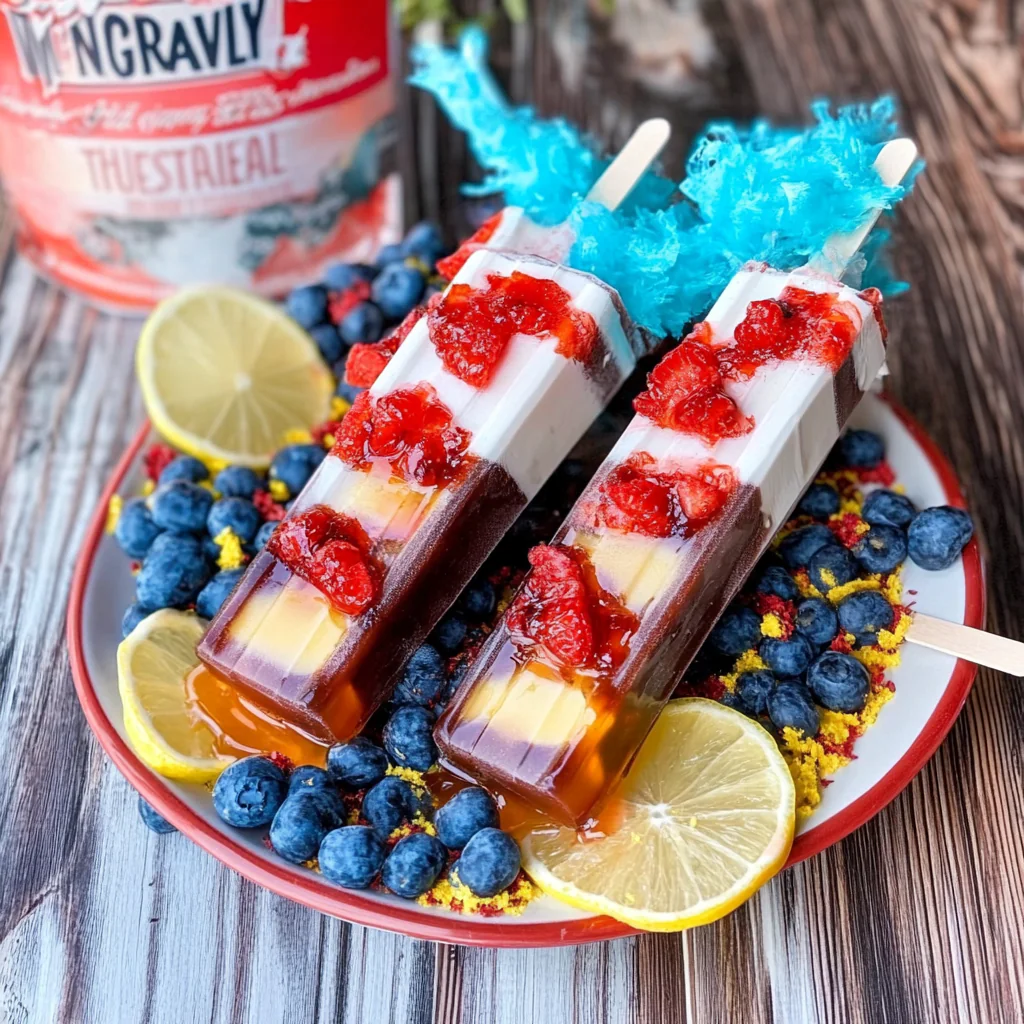Boozy Firecracker Popsicles